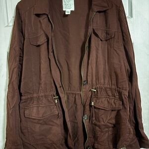 Full Tilt Brown Utility Jacket